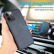 Load image into Gallery viewer, Magnetic Split PU Leather Flip Wallet Cover Case for iPhone 12 / 12 Pro
