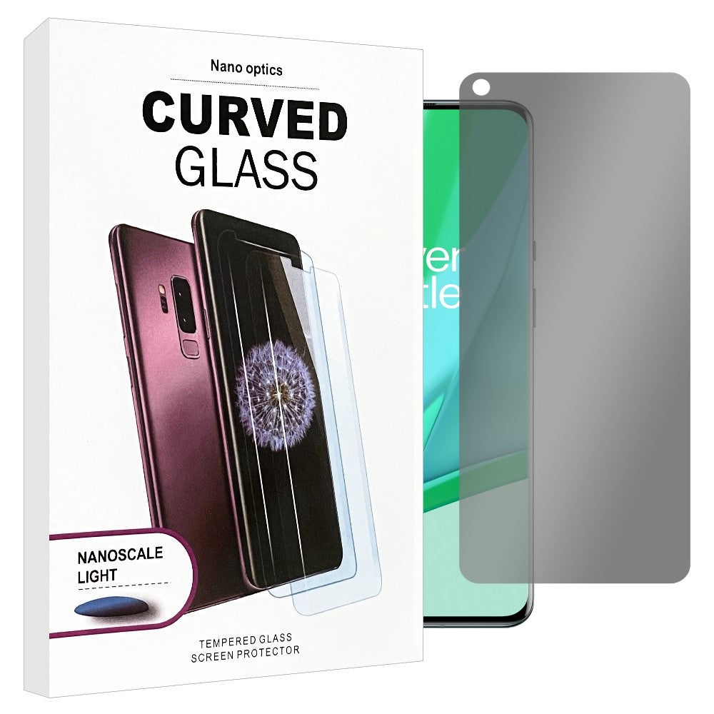 One Plus 8 UV GLUE Privacy Tempered Glass Screen Protector