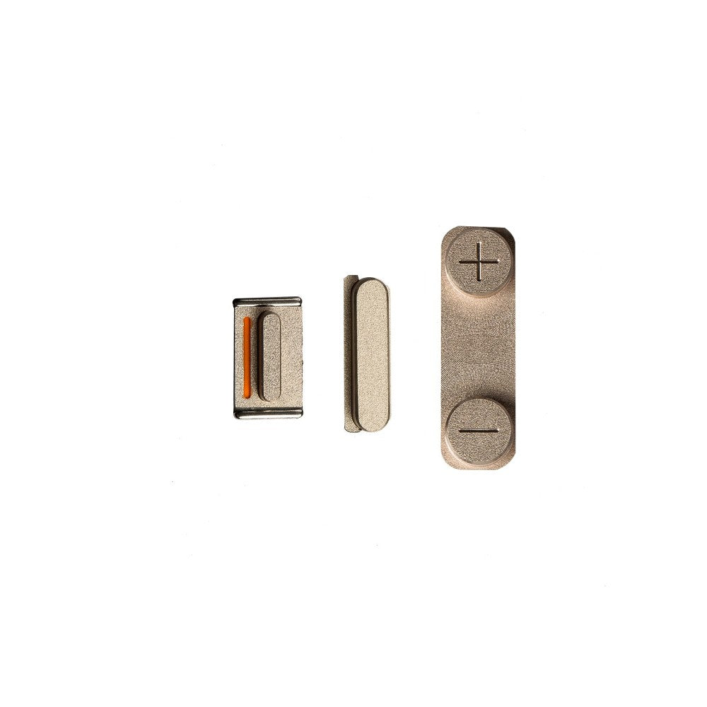 Power & Volume & Mute Button Set for iPhone 5S - Gold