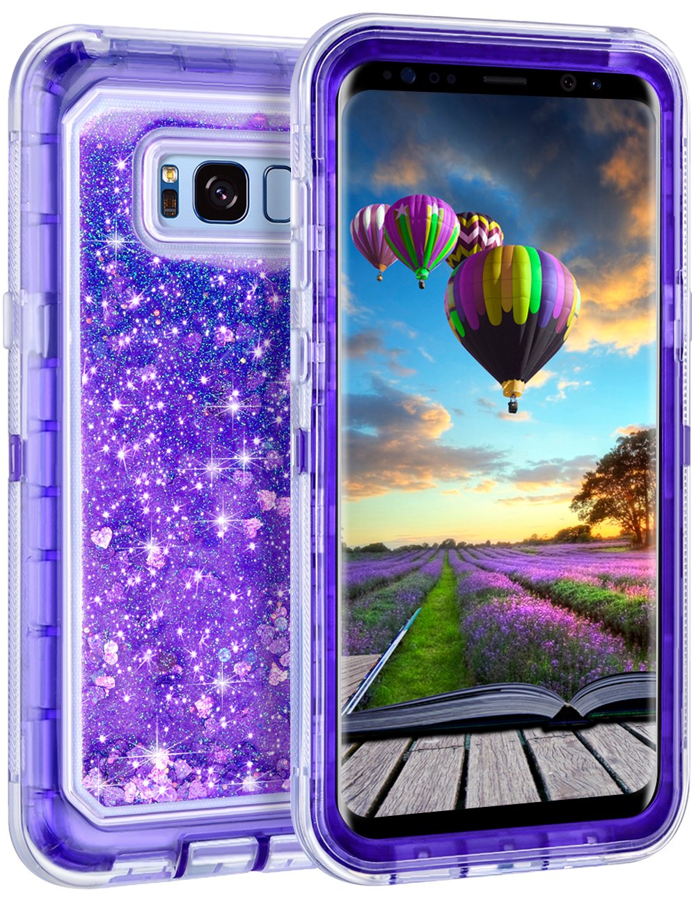 Samsung Galaxy S8 Plus Liquid Glitter Shockproof Case