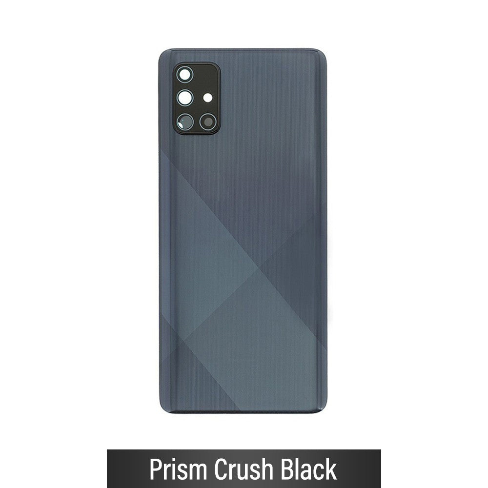 Rear Cover Glass For Samsung Galaxy A71 A715F - Prism Crush Black