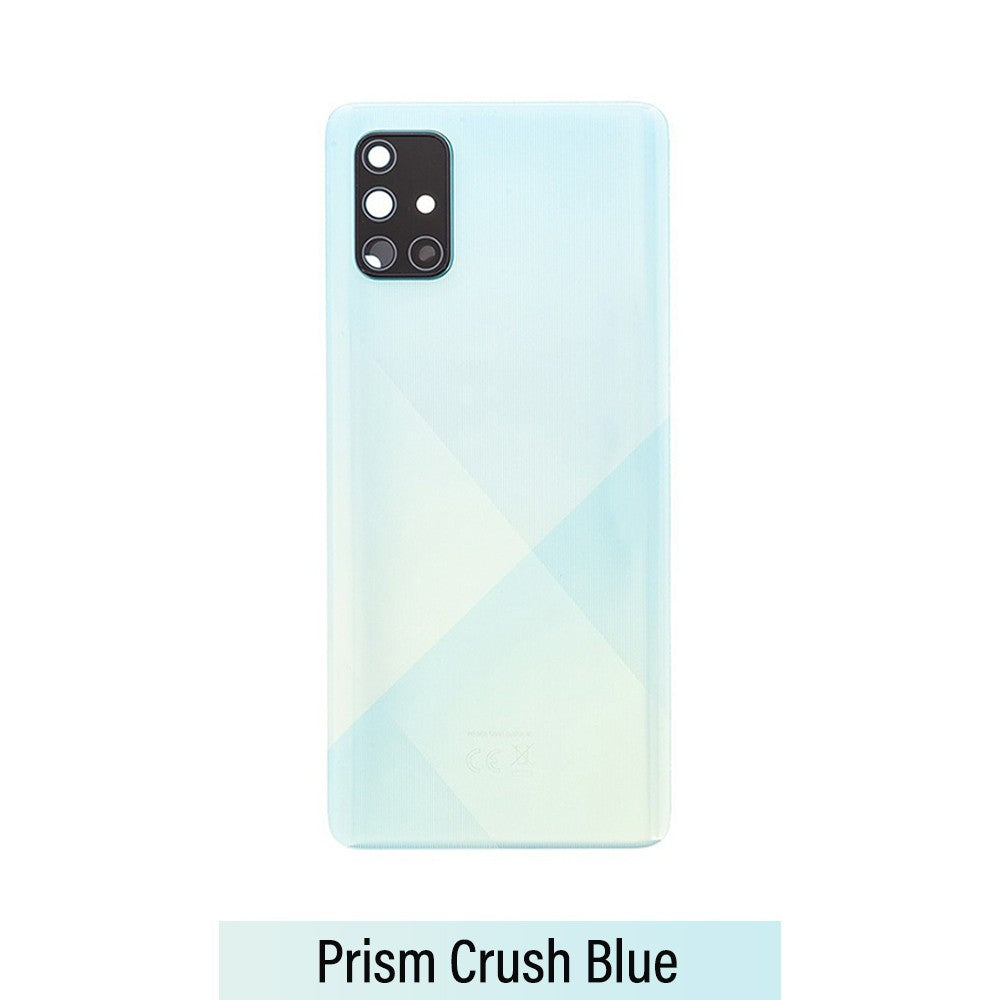 Rear Cover Glass For Samsung Galaxy A71 A715F - Prism Crush Blue