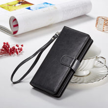 Load image into Gallery viewer, Samsung Galaxy Note 10 Plus BRG Leather Wallet Flip 9 Card-Slot Detachable Case
