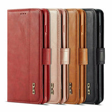 Load image into Gallery viewer, Samsung Galaxy S10 BRG Leather Wallet 2 Card-Slot Detachable Case
