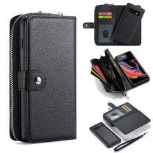 Load image into Gallery viewer, Samsung Galaxy S9 Plus BRG Leather Purse 3 Card-Slot Detachable Case
