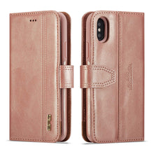 Load image into Gallery viewer, iPhone 6 Plus / 7 Plus / 8 Plus BRG Leather Wallet 2 Card-Slot Detachable Case
