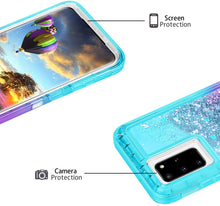 Load image into Gallery viewer, Samsung Galaxy S20 Plus Liquid Glitter Gradient Shockproof Case
