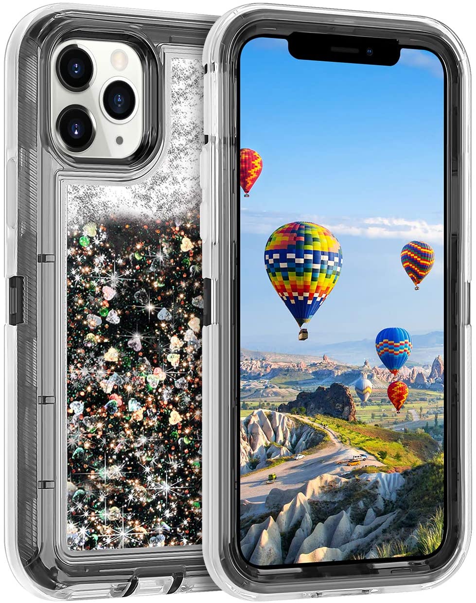 iPhone 11 Pro Max Liquid Glitter Shockproof Case