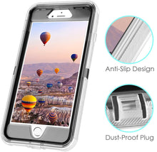 Load image into Gallery viewer, iPhone 6+ / 7+ / 8+ (Plus) Glitter ShockProof Transparent Heavy Duty Case
