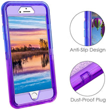 Load image into Gallery viewer, iPhone 6+ / 6s+ / 7+ / 8+ Liquid Glitter Gradient Shockproof Case
