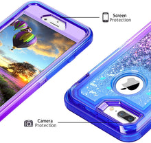 Load image into Gallery viewer, iPhone 6+ / 6s+ / 7+ / 8+ Liquid Glitter Gradient Shockproof Case
