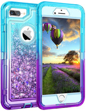 Load image into Gallery viewer, iPhone 6+ / 6s+ / 7+ / 8+ Liquid Glitter Gradient Shockproof Case
