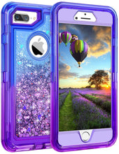 Load image into Gallery viewer, iPhone 6+ / 6s+ / 7+ / 8+ Liquid Glitter Gradient Shockproof Case
