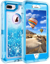 Load image into Gallery viewer, iPhone 6+ / 7+ / 8+ (Plus) Glitter ShockProof Transparent Heavy Duty Case
