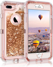 Load image into Gallery viewer, iPhone 6+ / 7+ / 8+ (Plus) Glitter ShockProof Transparent Heavy Duty Case
