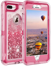 Load image into Gallery viewer, iPhone 6+ / 7+ / 8+ (Plus) Glitter ShockProof Transparent Heavy Duty Case
