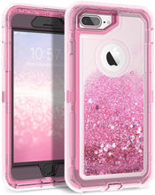 Load image into Gallery viewer, iPhone 6+ / 7+ / 8+ (Plus) Glitter ShockProof Transparent Heavy Duty Case
