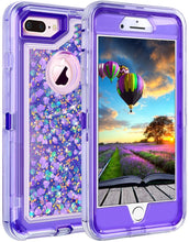 Load image into Gallery viewer, iPhone 6+ / 7+ / 8+ (Plus) Glitter ShockProof Transparent Heavy Duty Case
