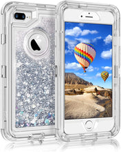 Load image into Gallery viewer, iPhone 6+ / 7+ / 8+ (Plus) Glitter ShockProof Transparent Heavy Duty Case
