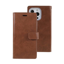 Load image into Gallery viewer, Mercury Mansoor Diary Cover Case for iPhone 14 - 9 Card Pockets
