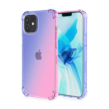 Load image into Gallery viewer, iPhone 12 / 12 Pro Transparent Gradient Rainbow Shockproof Case
