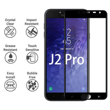 Load image into Gallery viewer, Samsung Galaxy J2 Pro (2018) Full Glue Coverage 9H Tempered Glass Screen Protector
