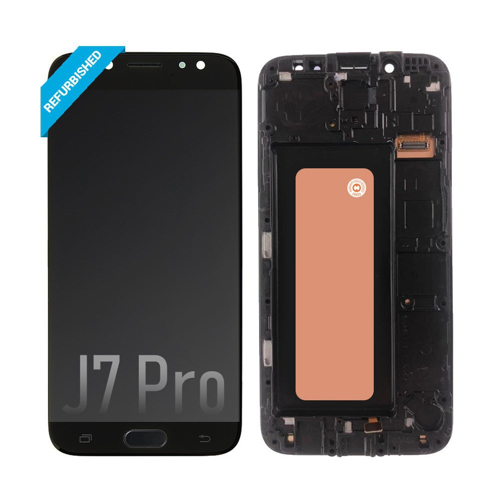 Samsung Galaxy J7 Pro (2017) OLED Screen Digitizer with Frame and earpiece (Refurbished) J730F