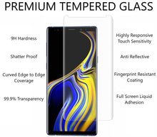 Load image into Gallery viewer, Samsung Galaxy Note 9 UV GLUE Screen Protector Tempered Glass Nano Optics
