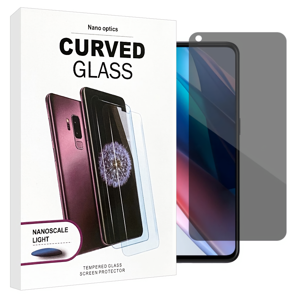 OPPO Find X2 / X2 Pro Nano Optics UV Privacy Curved Tempered Glass Screen Protector