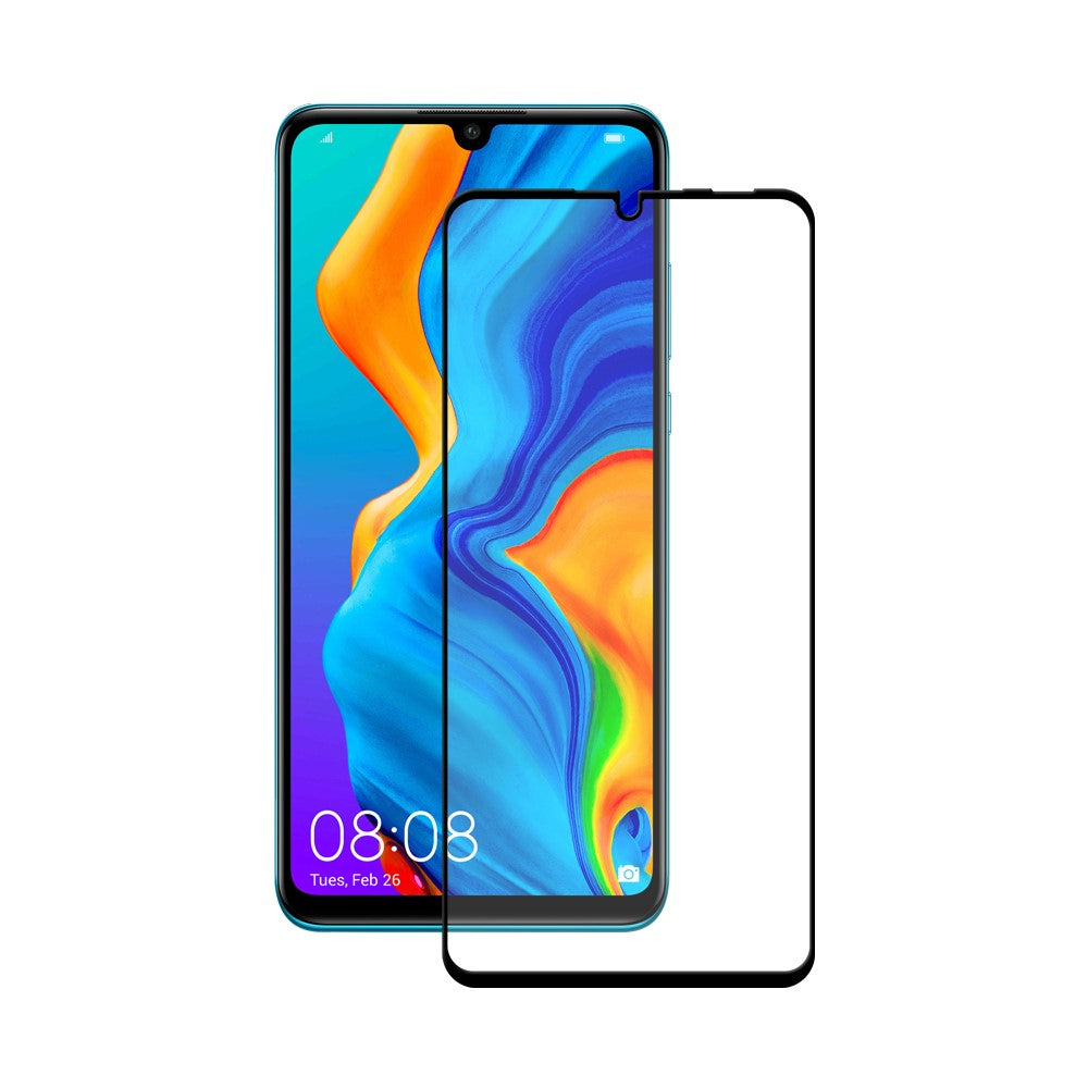 Huawei P30 Lite Full Glue Coverage 9H Tempered Glass Screen Protector