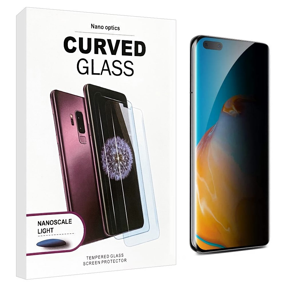 Huawei Mate 40 Pro Nano Optics UV Privacy Curved Tempered Glass Screen Protector