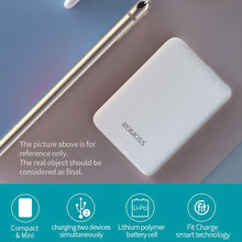 Load image into Gallery viewer, Romoss Pure 05 5000mAh Power Bank-White
