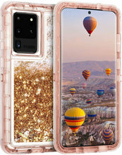 Load image into Gallery viewer, Samsung Galaxy S20 Ultra Liquid Glitter Shockproof Case
