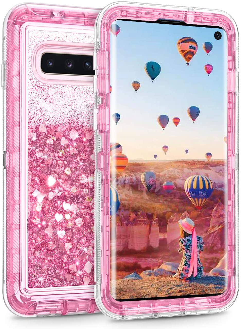 Samsung Galaxy S10 Liquid Glitter Shockproof Case