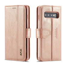 Load image into Gallery viewer, Samsung Galaxy S10 BRG Leather Wallet 2 Card-Slot Detachable Case
