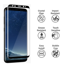 Load image into Gallery viewer, Samsung Galaxy S8 Full Glue Coverage 9H Tempered Glass Screen Protector
