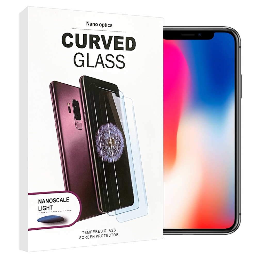 iPhone X / XS Nano Optics UV Curved Tempered Glass Screen Protector