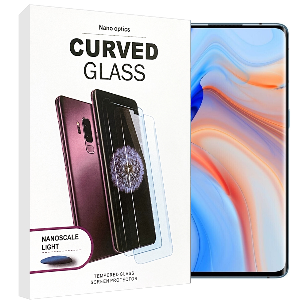 OPPO Reno4 Pro Nano Optics UV Curved Tempered Glass Screen Protector